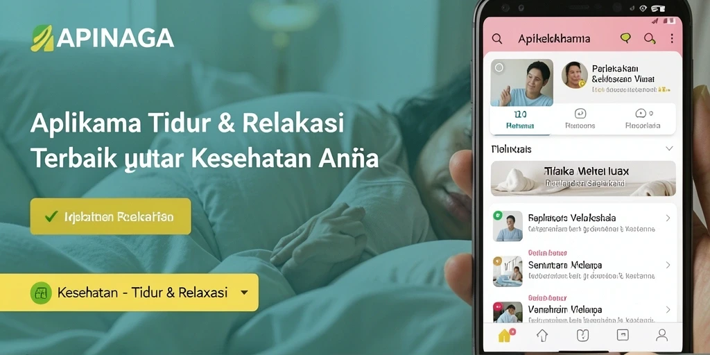 Tampilan antarmuka aplikasi APINAGA yang sederhana dan intuitif.
