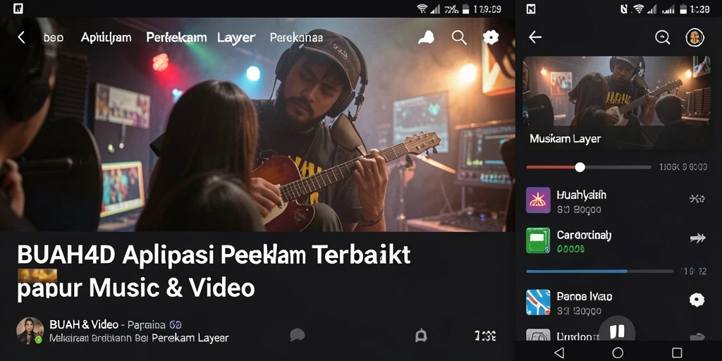 Tampilan antarmuka aplikasi BUAH4D saat merekam layar dengan fungsi penuh.