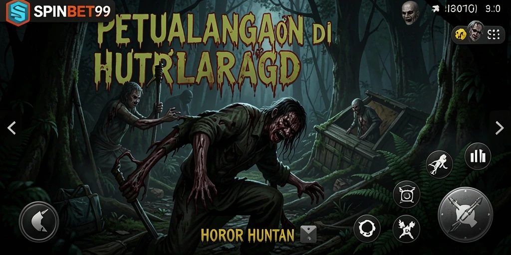 Tampilan menakutkan dari hutan angker di SPINBET99.