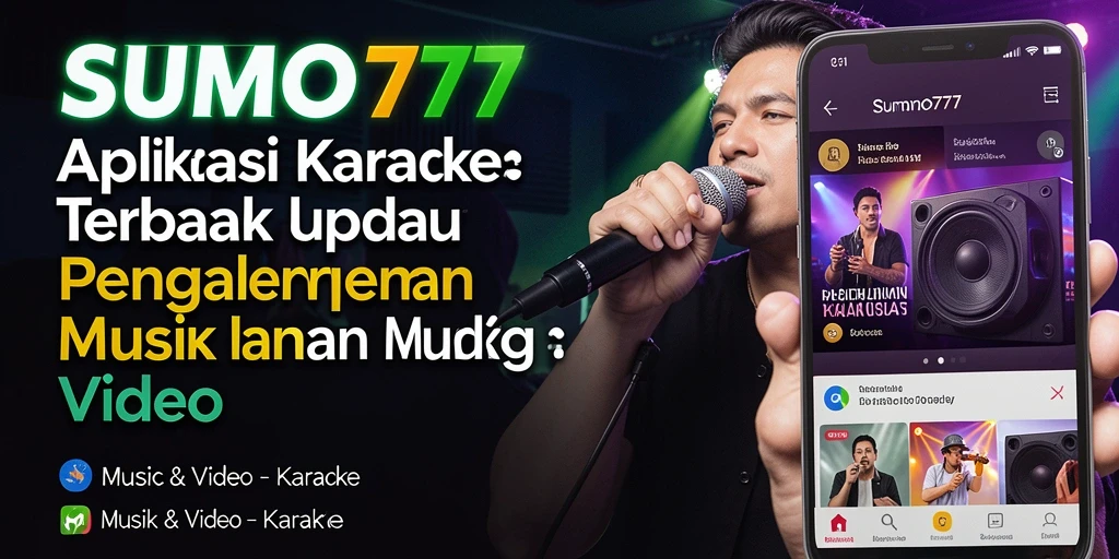 Tampilan antarmuka aplikasi Karaoke SUMO777 yang menarik dan user-friendly.